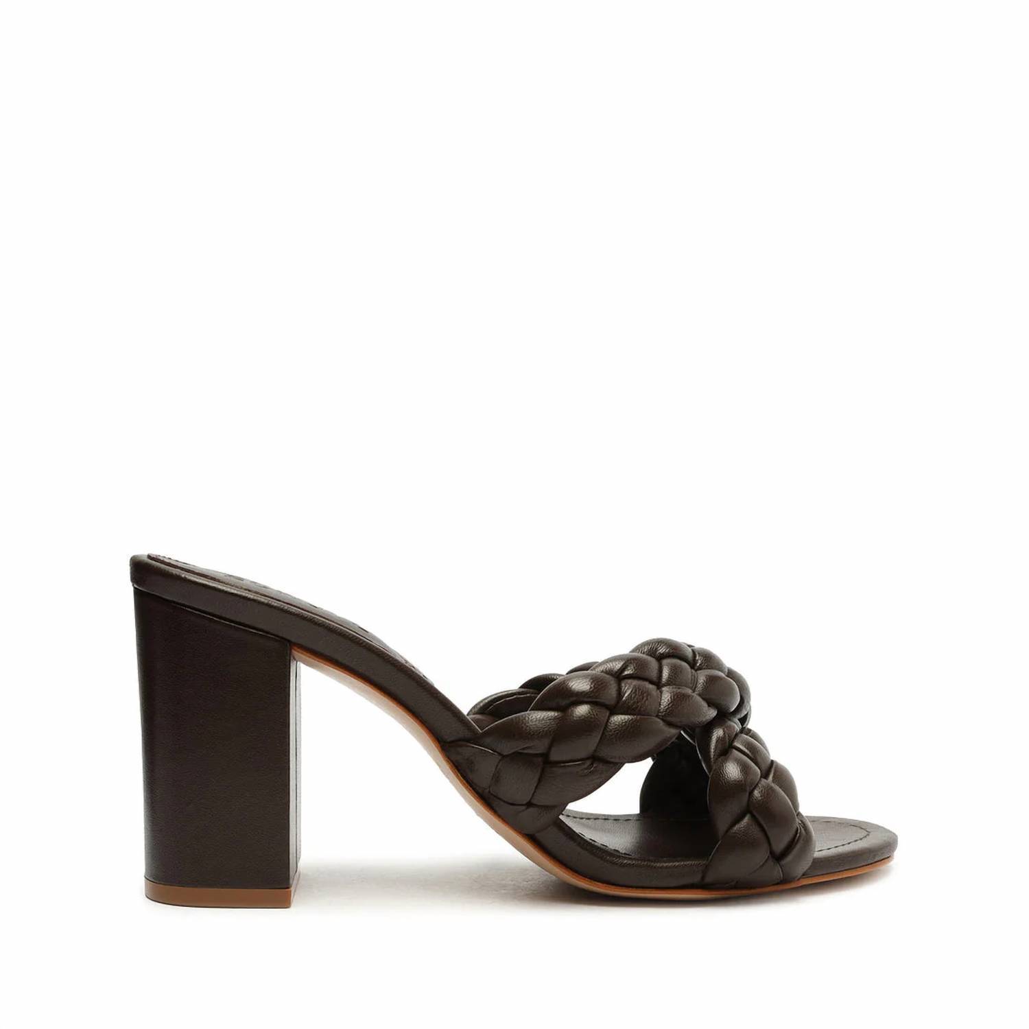 New Schutz Cicely Block Sandal In New Bison